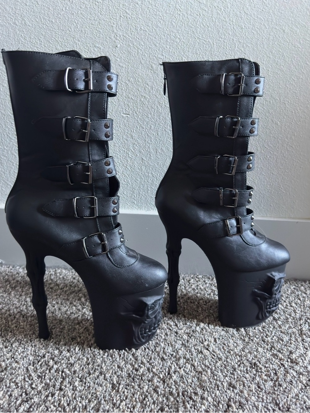 Pleaser RAPTURE-1052BK PLATFORM BOOTS - Picture 5 of 8